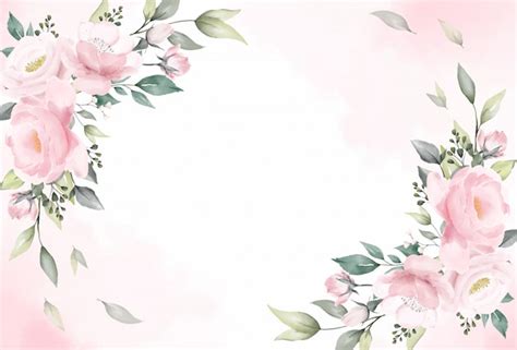 Premium Vector Rose Flowers Watercolor Background Vector