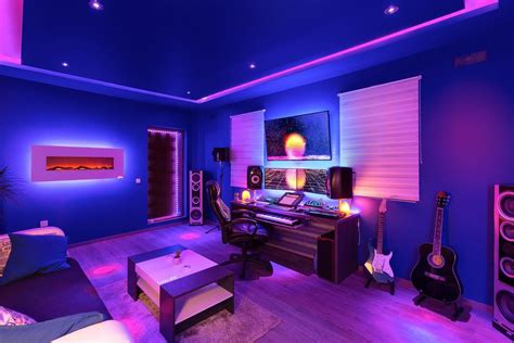 Chill out vibe | Home studio setup, Gaming room setup, Music studio room