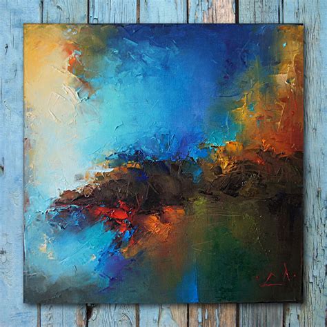 Landscape Abstract Painting Oil Painting By Stanislav Lazarov Artfinder