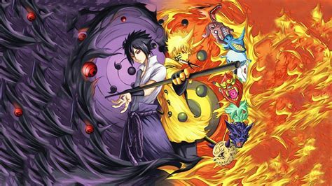 Unduh 99 Naruto And Sasuke Hd Wallpaper Cave Hd Background Id