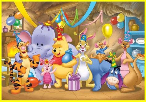 Glückwünsche zur geburt 20 kostenlose babykarten quotes. Pooh & Freunde feiern | Winnie the pooh freunde, Disney winnie puuh, Pu der bär