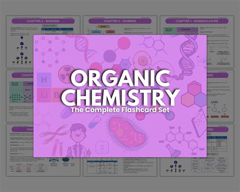 Mcat Organic Chemistry Flashcard Set Etsy