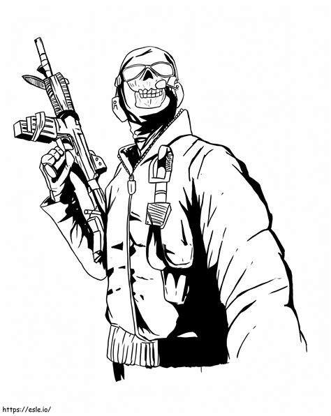 Call Of Duty 6 Coloring Page