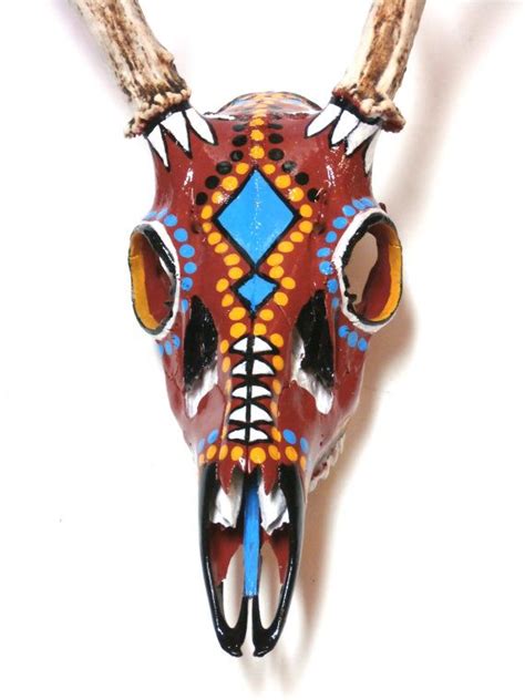 Pin By Jenny Hanna On My Creations Deer Skull Art Painted Deer