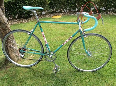 Vintage Retro Classic Mercian Road Bike Campagnolo Shifters Record Hubs