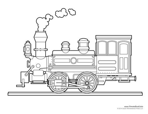 Locomotive Coloring Page Train Art A Train Templates Printable Free
