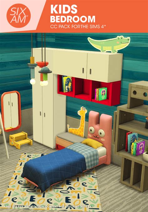 Kids Bedroom Cc Pack For The Sims 4 Sixam Cc On Patreon Sims 4