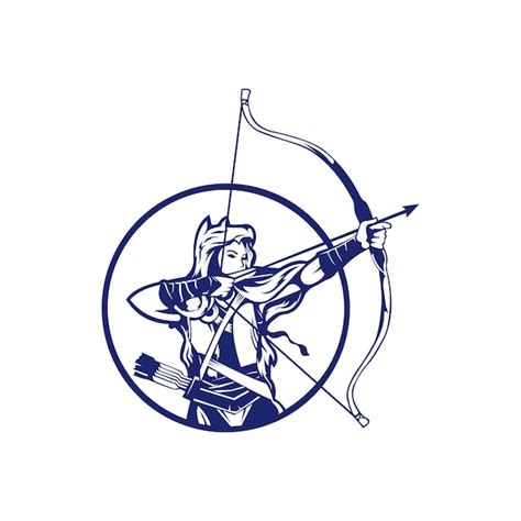Hunting Archery Vintage Logo Graphic Abstract Premium Vector