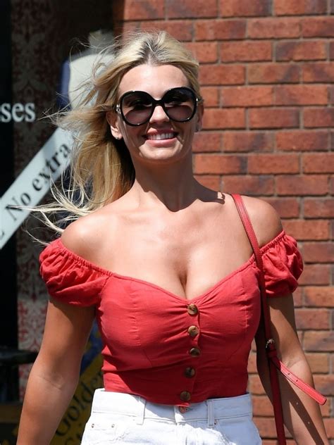 Christine Mcguinness Shows Off Her Cleavage In Wilmslow Photos