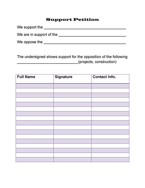 printable blank petition forms 11 Things About Printable - AH - STUDIO Blog