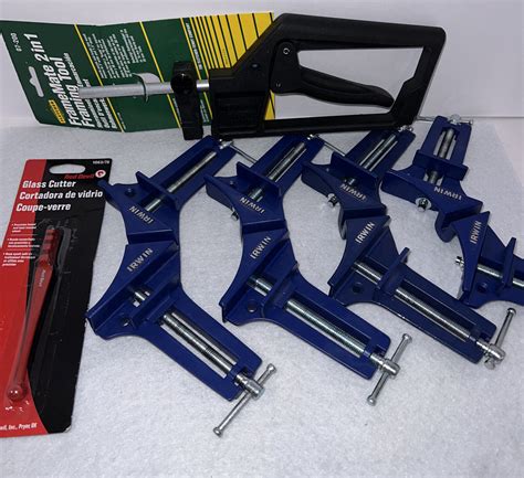Fletcher Framemate Hand Powered Picture Framing Tool Irwin Clamps Red