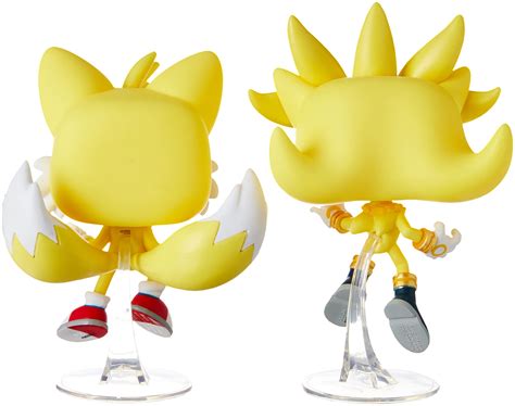 Funko Pop Sonic The Hedgehog Super Silver And Super Tails Pack 2020