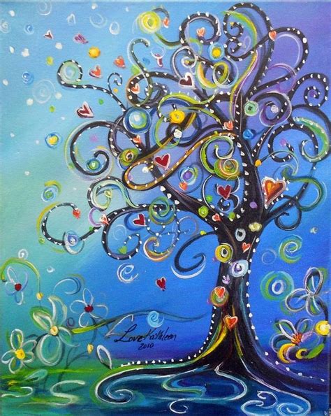 Whimsical Tree Tree Art Painting Whimsical Art