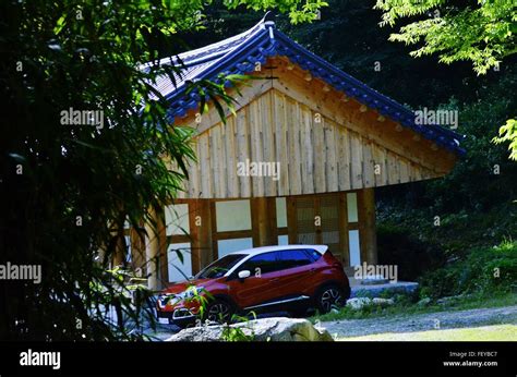 Car Parked Outside House Stock Photo - Alamy
