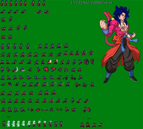 Xeno Goku Ssj 4 God Jus Sprite Sheet By Akuma Animation098 On Deviantart