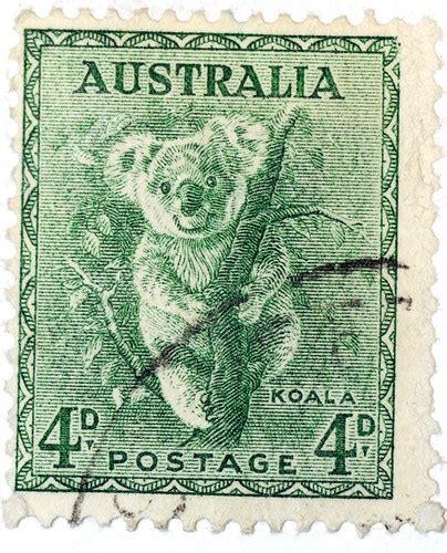 Australian Stamps Koala Approx 1942 The 2nd Stamp
