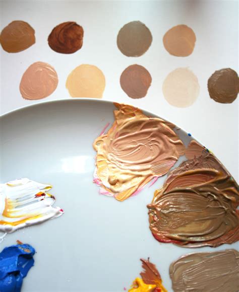 An Easy Method For Mixing Paint For Skin Tones Primary Colors
