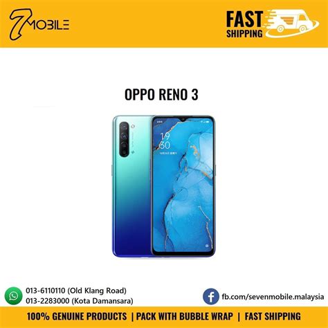 The smartphone houses the mediatek dimensity 1000l processor coupled with a gpu. Oppo Reno 3 Price in Malaysia & Specs - RM1099 | TechNave