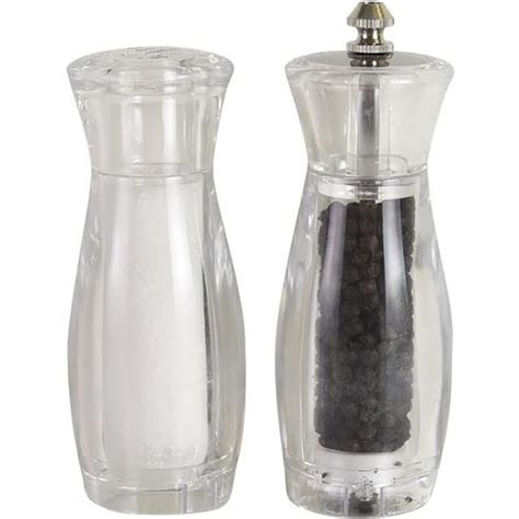 Kamenstein Acrylic Salt Shaker And Pepper Mill Set Serveware