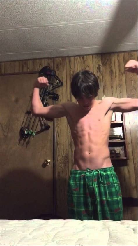 14 Year Old Flexing Video
