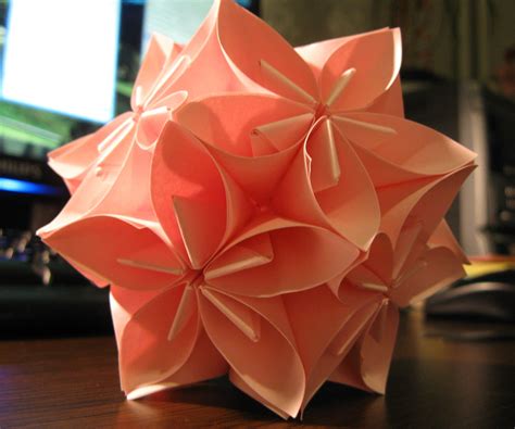Flower Origami Ball Origami Flowers Origami Ball Paper Flower Ball