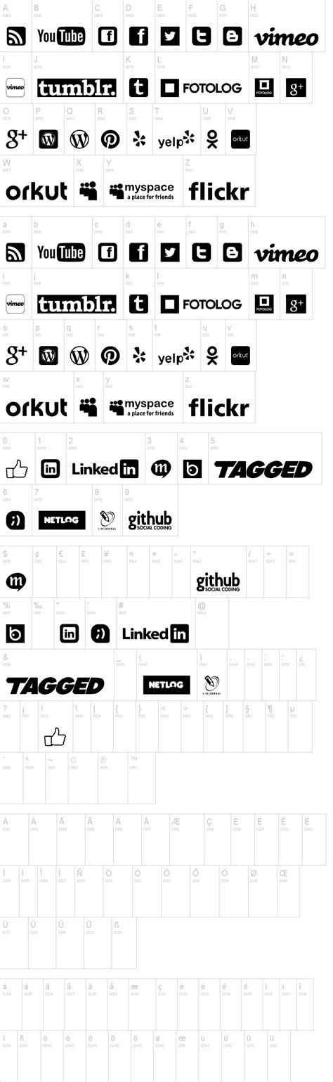 Social Logos Tfb Font