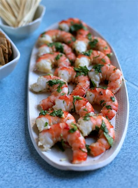 Cook the shrimp in the flavorful liquid, drain and cool. Easy Cilantro Shrimp Appetizer - Debora Mary - Blog