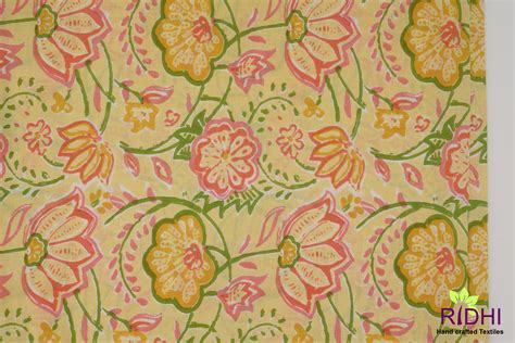 Yellow 100 Cotton Quilting Fabric By The Yardquilt Etsy
