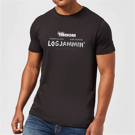 The Big Lebowski Logjammin T Shirt Black Clothing Zavvi Us