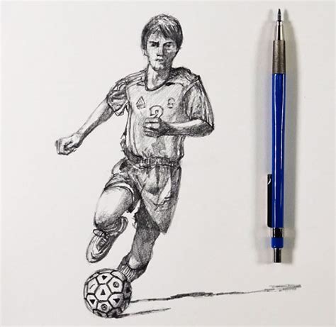 How To Sketch A Soccer Player 30 Minute Drawing Exercise