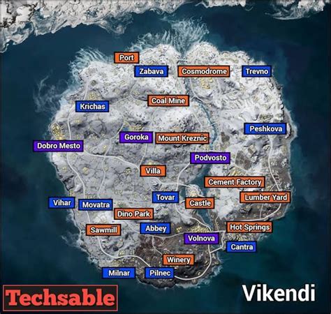 Pubg Mobile Loot Map High Loot And Vehicles Location Techsable