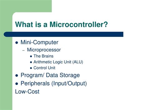 Ppt Microcontrollers Powerpoint Presentation Free Download Id476136