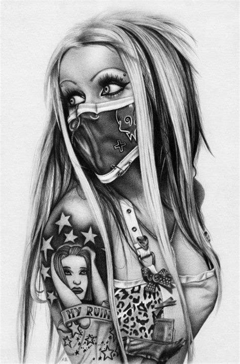 Gangster Pin Up Girl Tattoos
