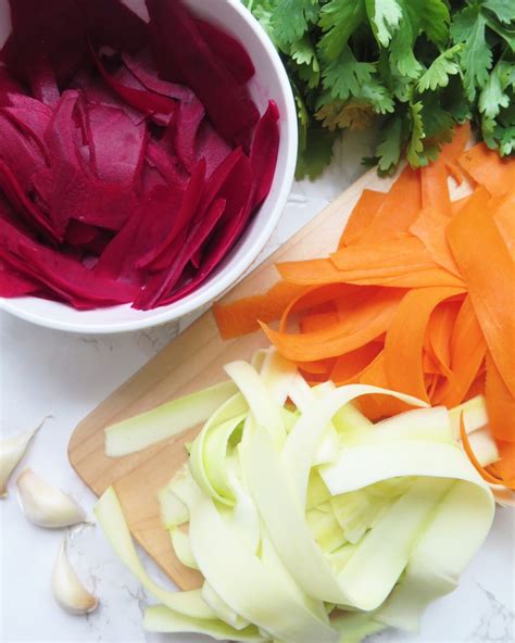 Marinated Vegetable Ribbons Salad Missis A