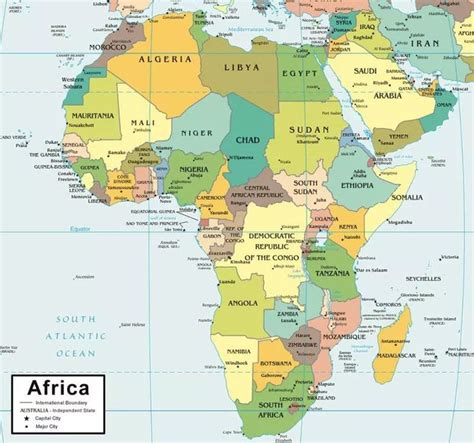 Gambar Peta Benua Afrika