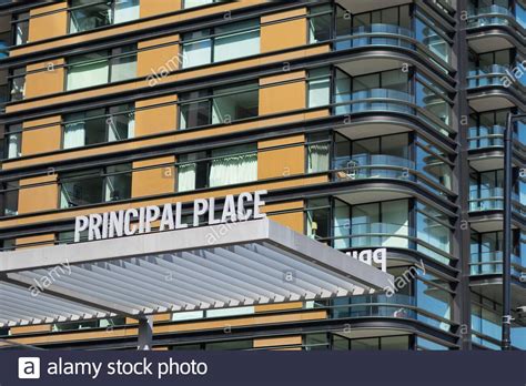 Principal Place Upmarket Apartments In Shoreditch London Stock Photo