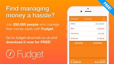 First, it will help you track your expenses. Fudget - Fast, simple money management - for iOS and Android