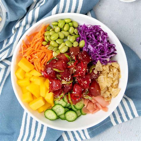 Ahi Tuna Poke Bowl Recipe The Flavor Bender