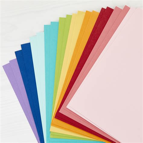 Spellbinders Color Essentials Cardstock 85x11 20pkg Assorted Colors