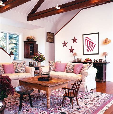 Farmhouse living room decorating ideas pinterest images aesthetic. 20 Classy and Cheerful Pink Living Rooms