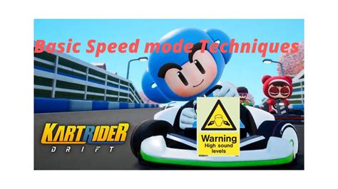 Kartrider Drift Basic Speed Mode Techniques English Youtube