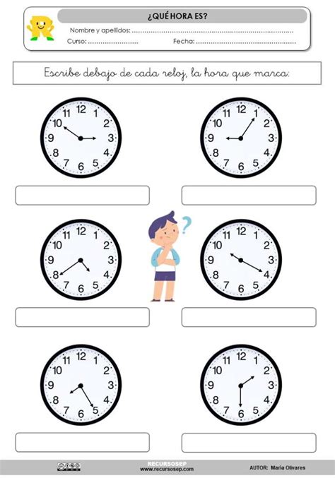 ¿qué Hora Es Aprendemos A Interpretar Relojes Analógicos