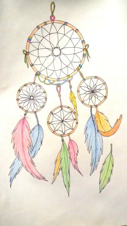 Drawing Dreamcatcher Color Dream Catcher Drawing Dream
