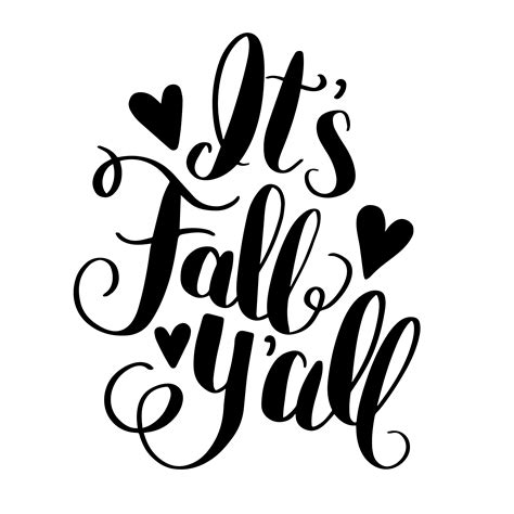 Hand Lettered Its Fall Yall Free Svg Cut File