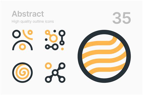 Abstract Icons Pre Designed Illustrator Graphics Creative Market