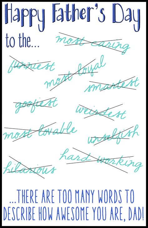 free printable fathers day cards