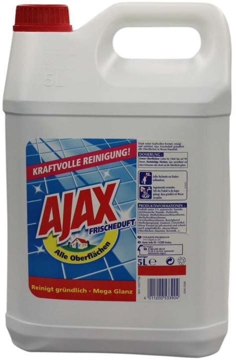 Ajax badreiniger showerpower (500ml) online bei coop.ch oder ihrer verkaufsstelle günstig kaufen lieferung am gleichen tag stundengenaue zustellung. Ajax Allzweck Reiniger 5L Drogerie Küche & Bad Ajax