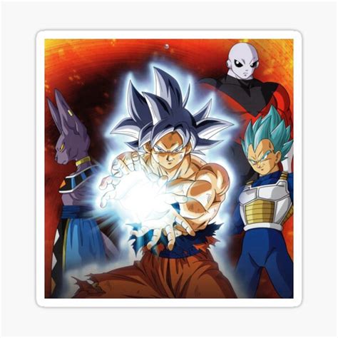 Goku Ultra Instinct In Dragon Ball Super Sticker For Sale By