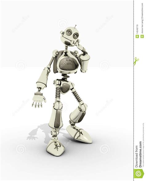 Friendly Robot Stock Illustration Illustration Of Technology 14549719