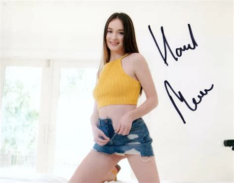 HAZEL MOORE SUPER Sexy Hot Adult Model Signed 8x10 Photo COA Proof 13